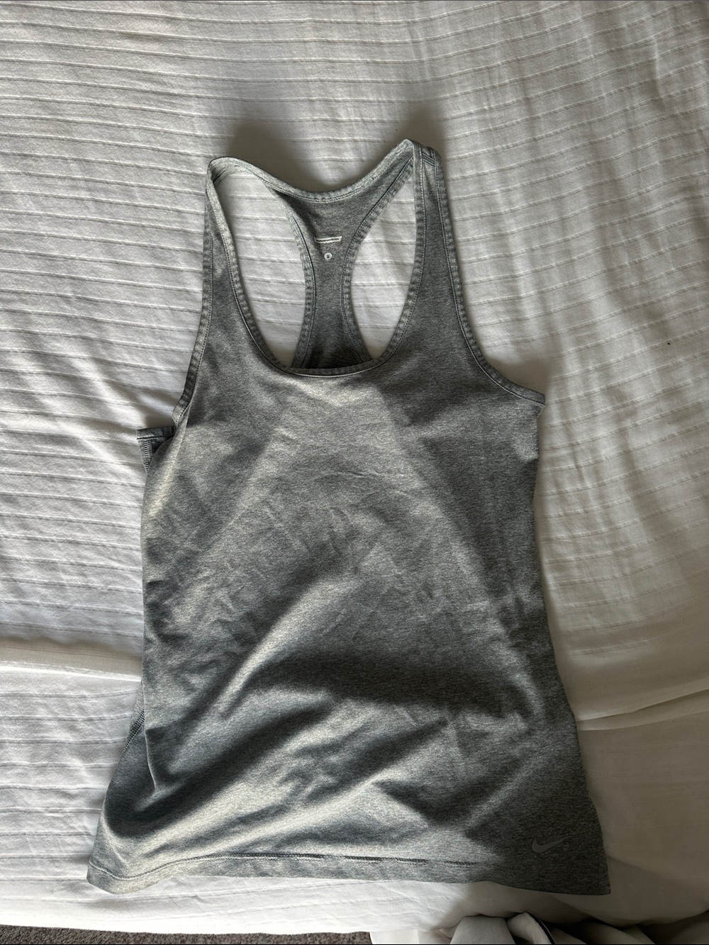 Nike Gray Racerback Athletic Tank Top